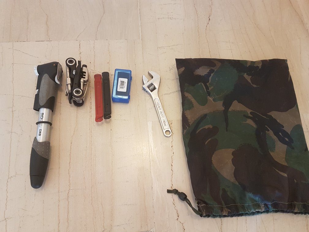 My current bike touring tool kit includes a multi tool as well as various dedicated bits of kit.