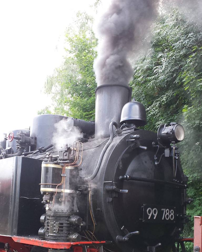 Taking the steam train from Warthausen to Ochenhausen