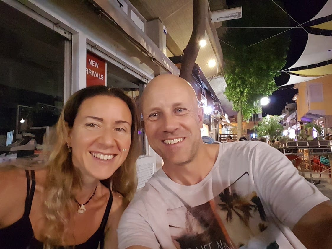 Enjoying an evening meal in Nicosia