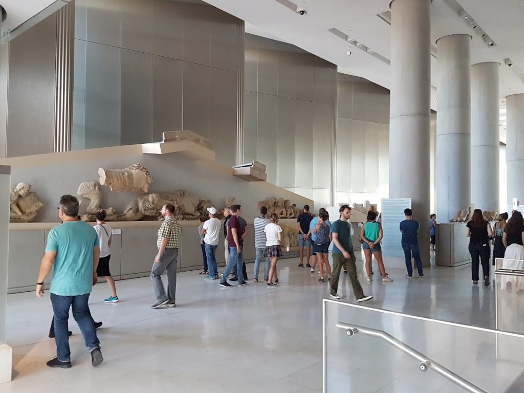 Inside the Acropolis Museum of Athens