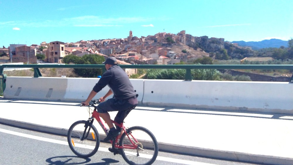 Dave cycling in Catalonia