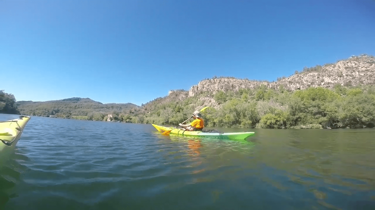 kayaking on the Ebro river in Spain