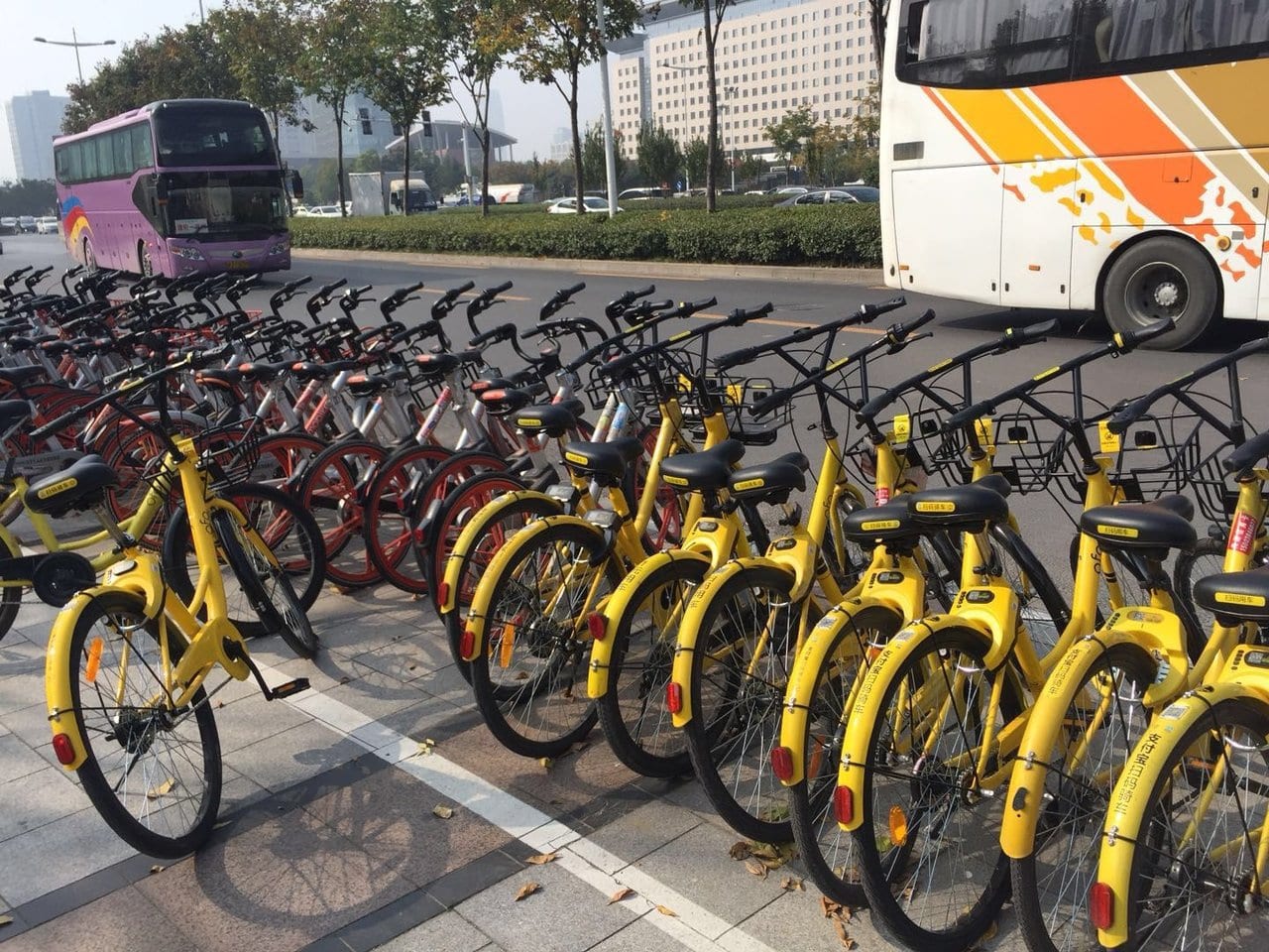 City bike share scheme in China