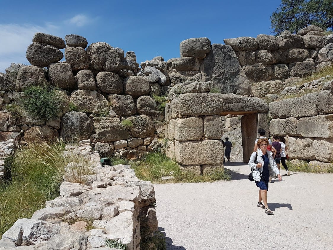 Inside the walls of Mycenae archaeological site