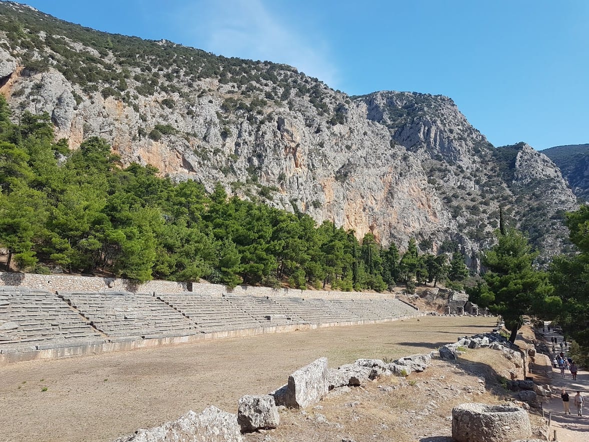 The stadium at Delphi where races took place in the atheletic games