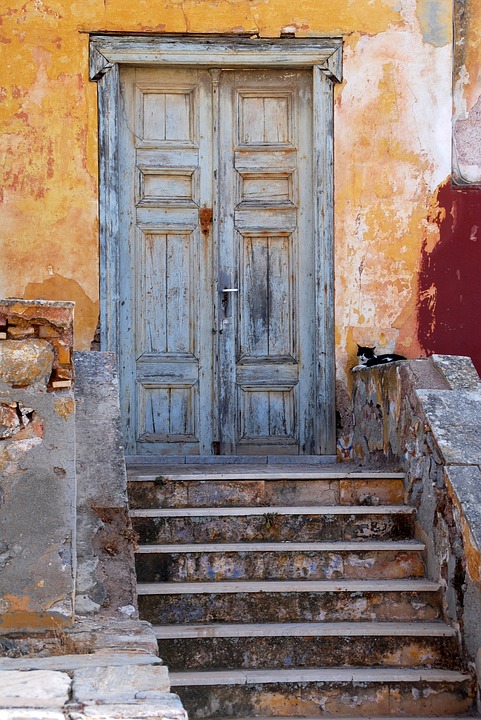 A doorway on the Greek island of Hydra