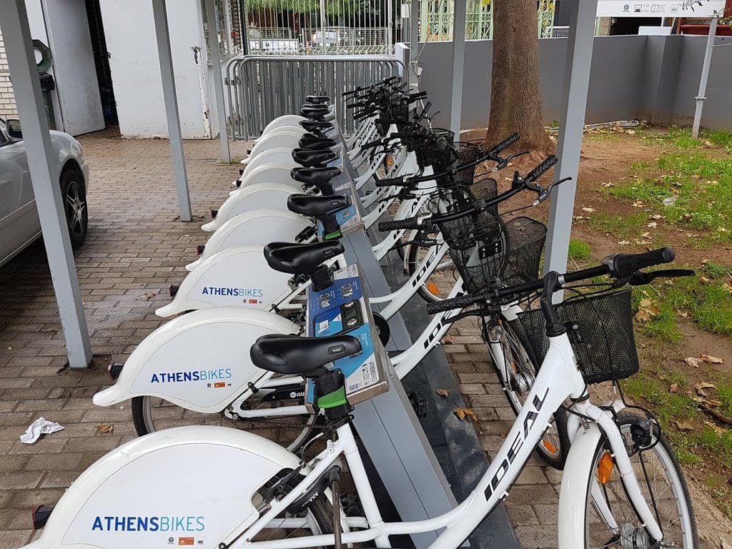 The Athens bike share scheme is in Technopolis in Athens