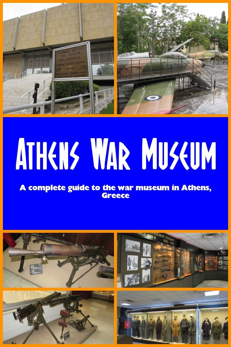 Athens Greece: A complete visitor's guide to the Athens War Museum. Athens War Museum opening hours and visitor information.