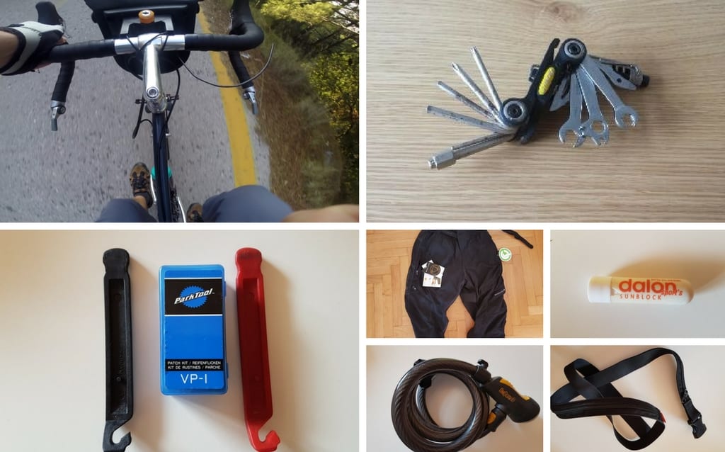 My top 10 bike touring essentials. A list of items I take on all my tours, whether short or long.