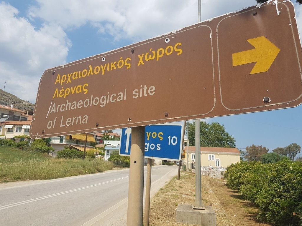 Visiting Lerna in Greece on the Hercules Bike Tour