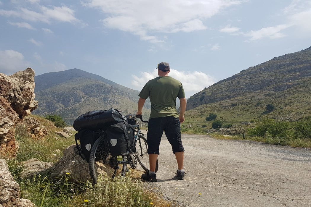 Dave Briggs adventure cyclists - ready to travel the Peloponnese in Greece by bike!