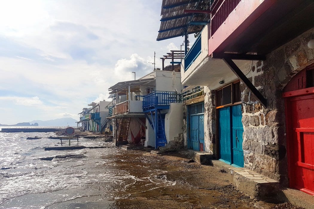 The pretty fishing village of Klima is perhaps one of the most photographed places on Milos island, Greece.