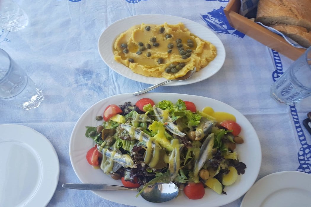 Traditional Greek food in Milos is tasty and filling. Make sure to try a dish or two during your Milos holidays!