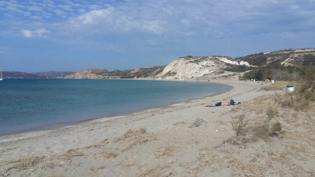 Achivadolimni Beach, Milos - The longest sandy beach on the island of Milos