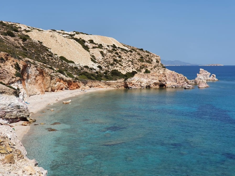 Kastanas Beach in Milos Greece