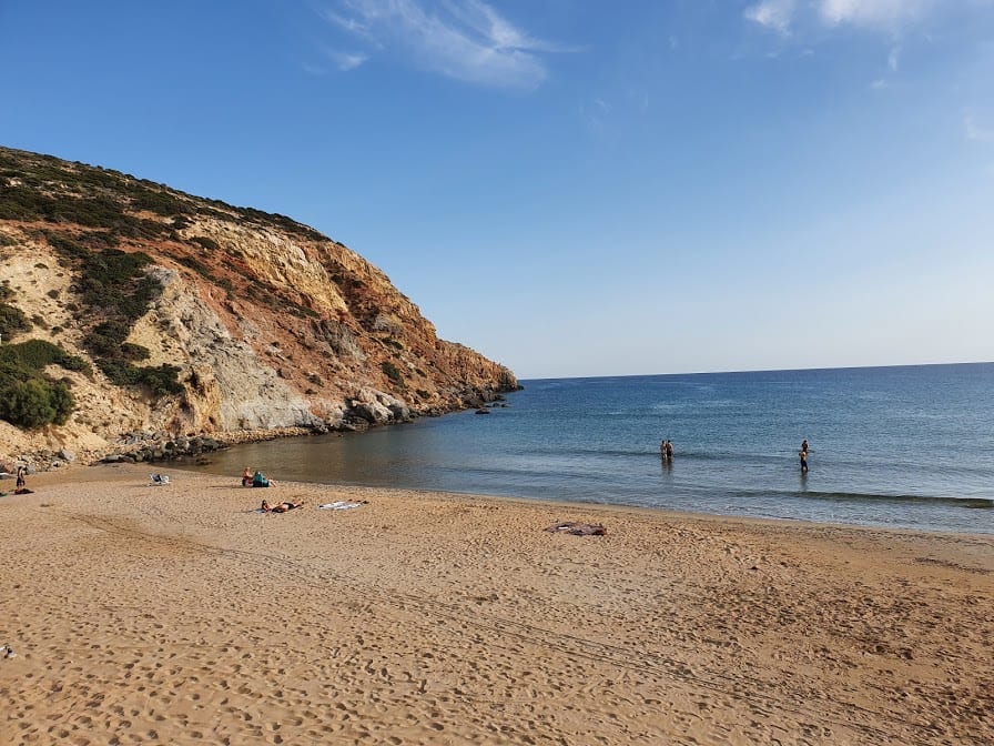 Provatas beach in Milos greece