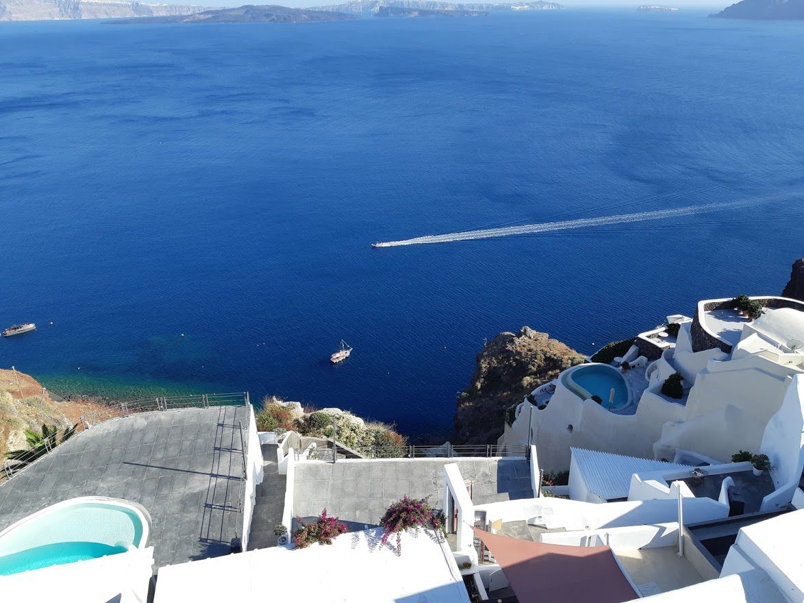 Santorini hotels with pool