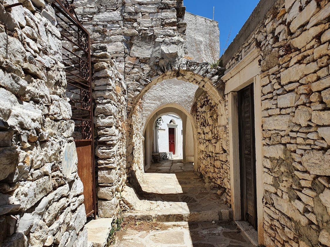 Apiranthos village in Naxos