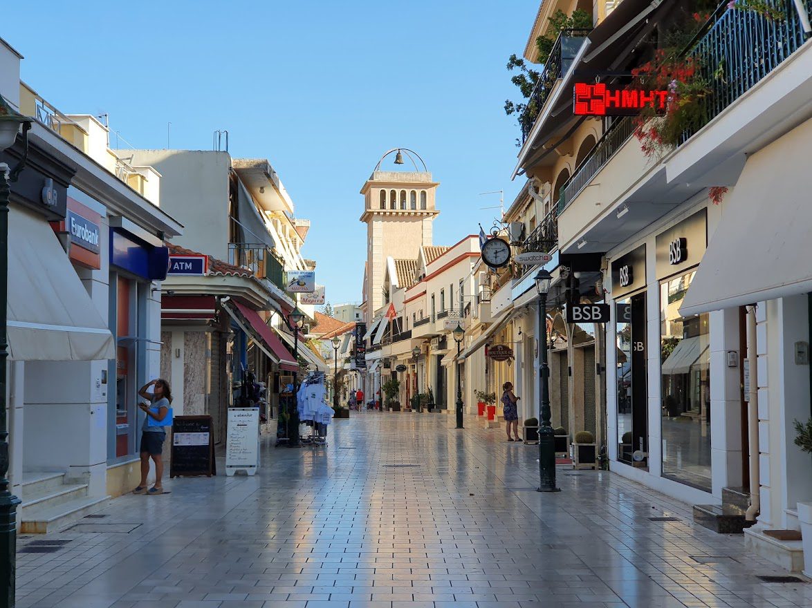 Argostoli pedestrianized street