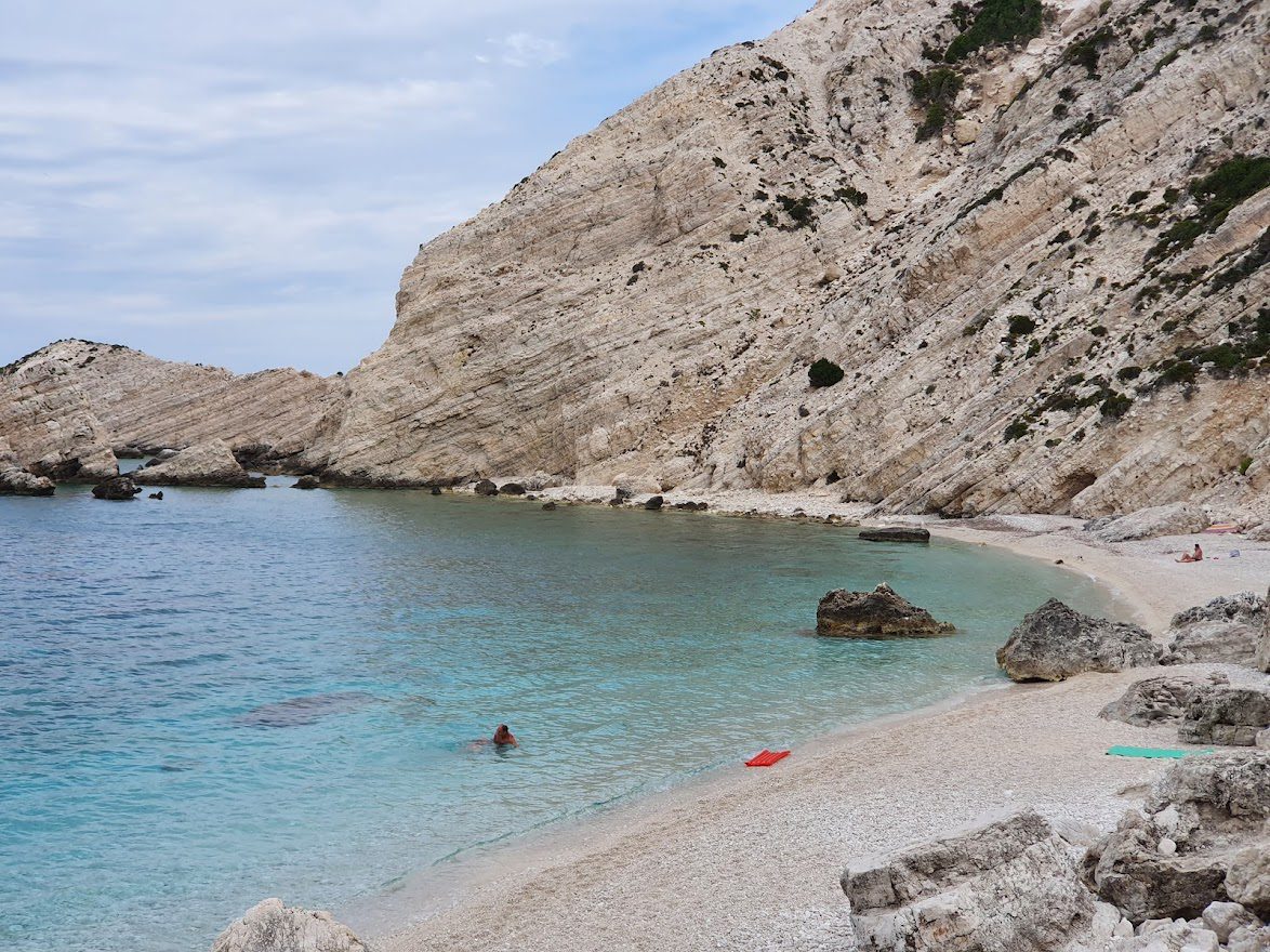Hidden Petalini Beach cove in Kefalonia