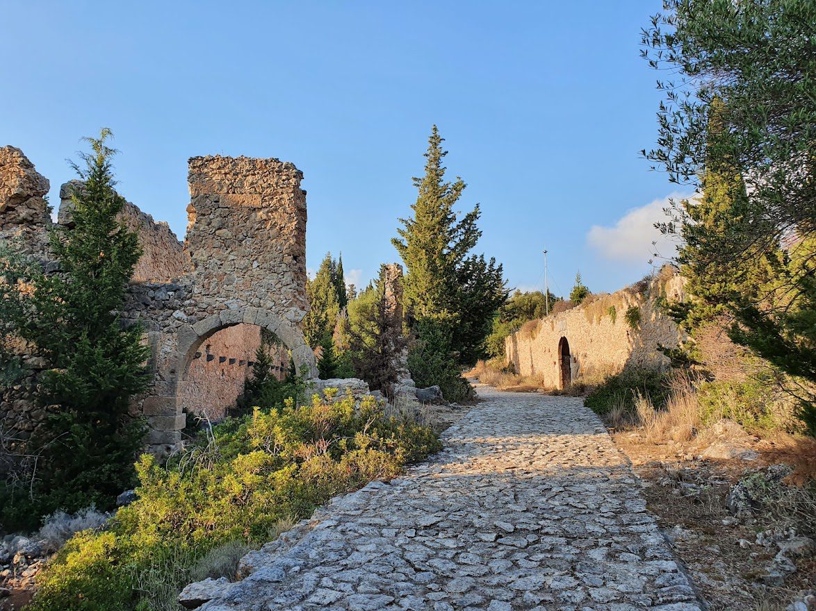 Inside Assos castle in Kefalonia