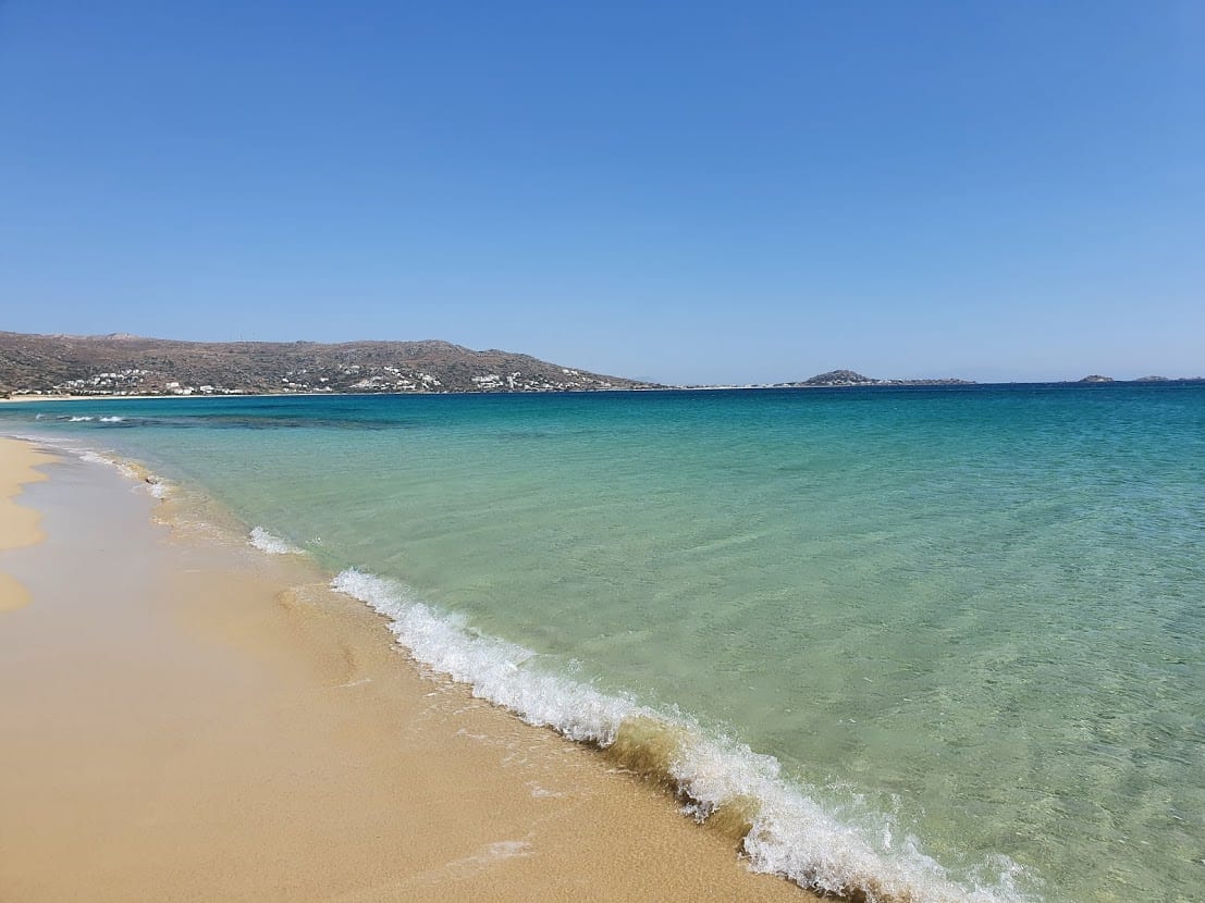 Plaka beach in Naxos