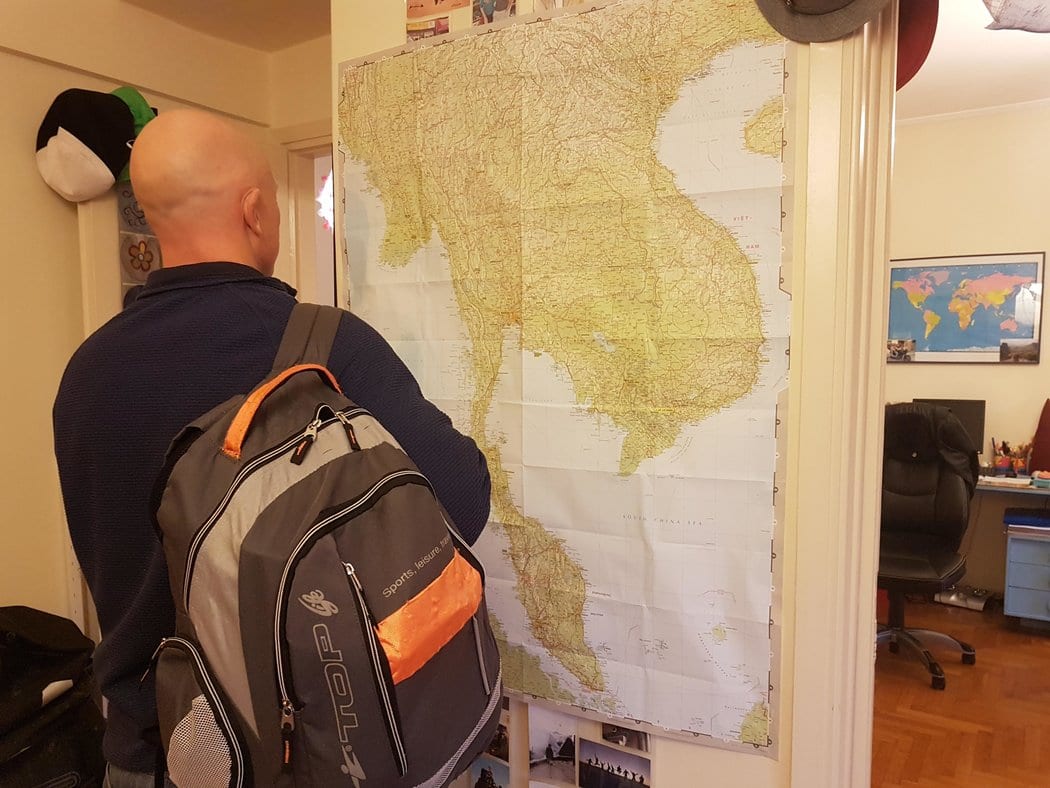 We planned to travel through Asia with only carry on luggage, which meant we didn't need to check in bags for our Scoot Athens to Singapore flight