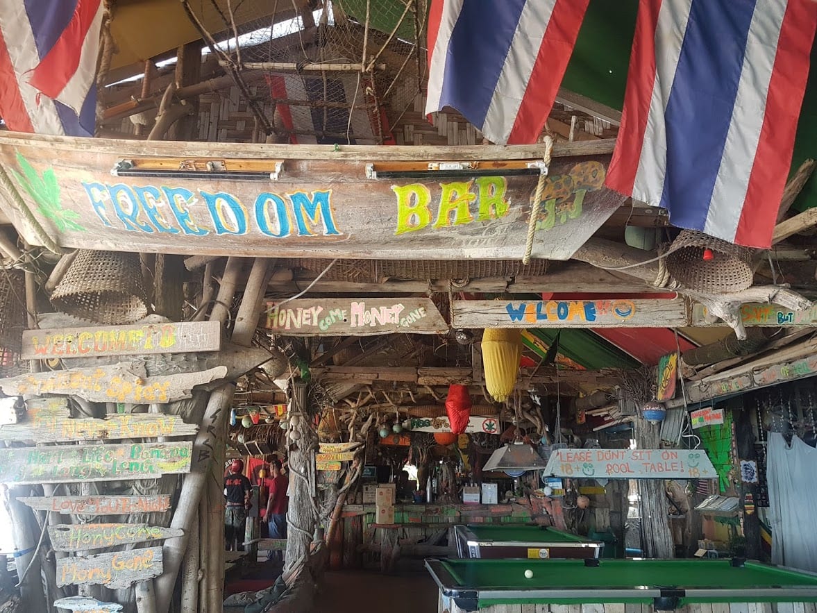 Freedom beach bar in Koh Lanta