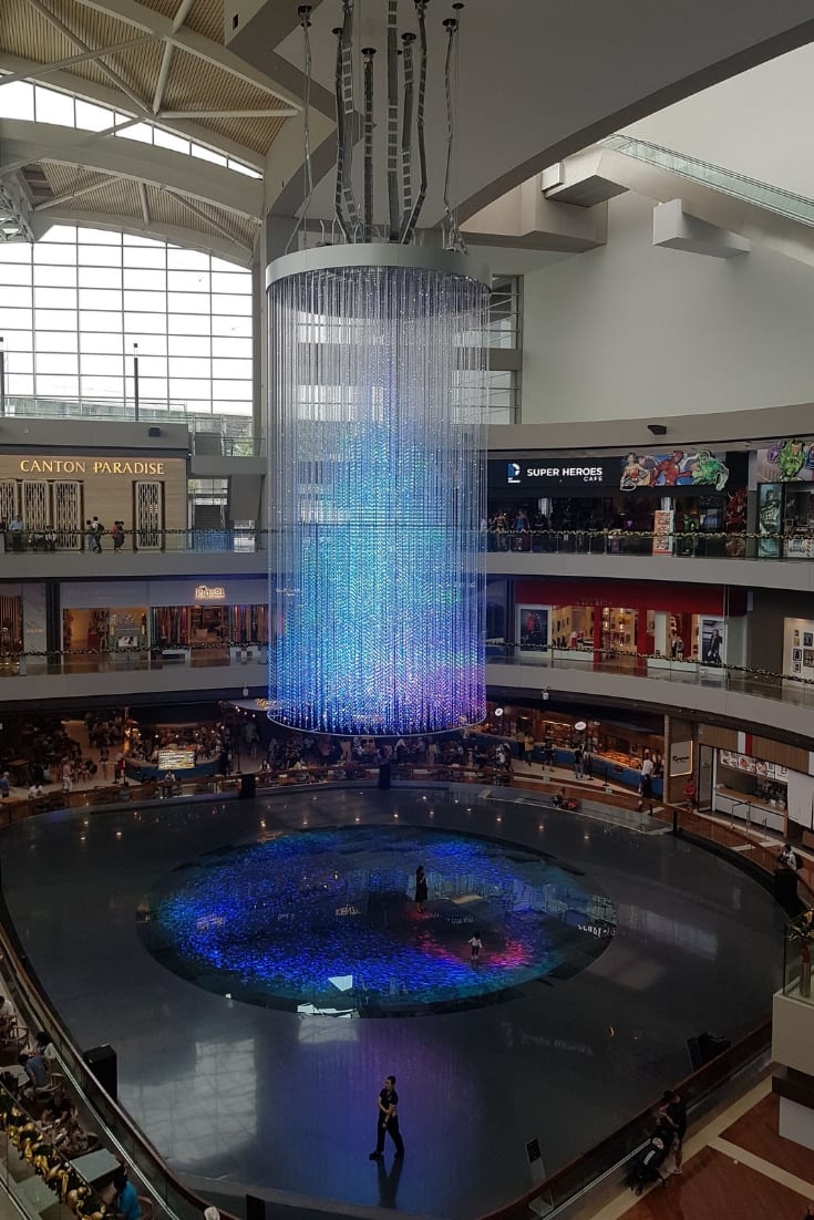 The Shoppes mall in Singapore