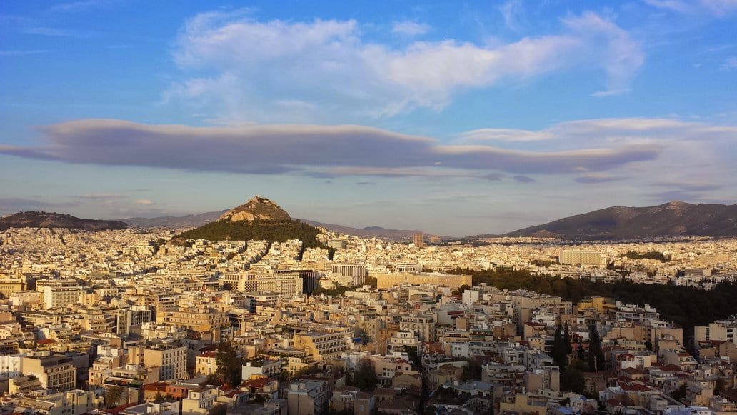 The view over Athens