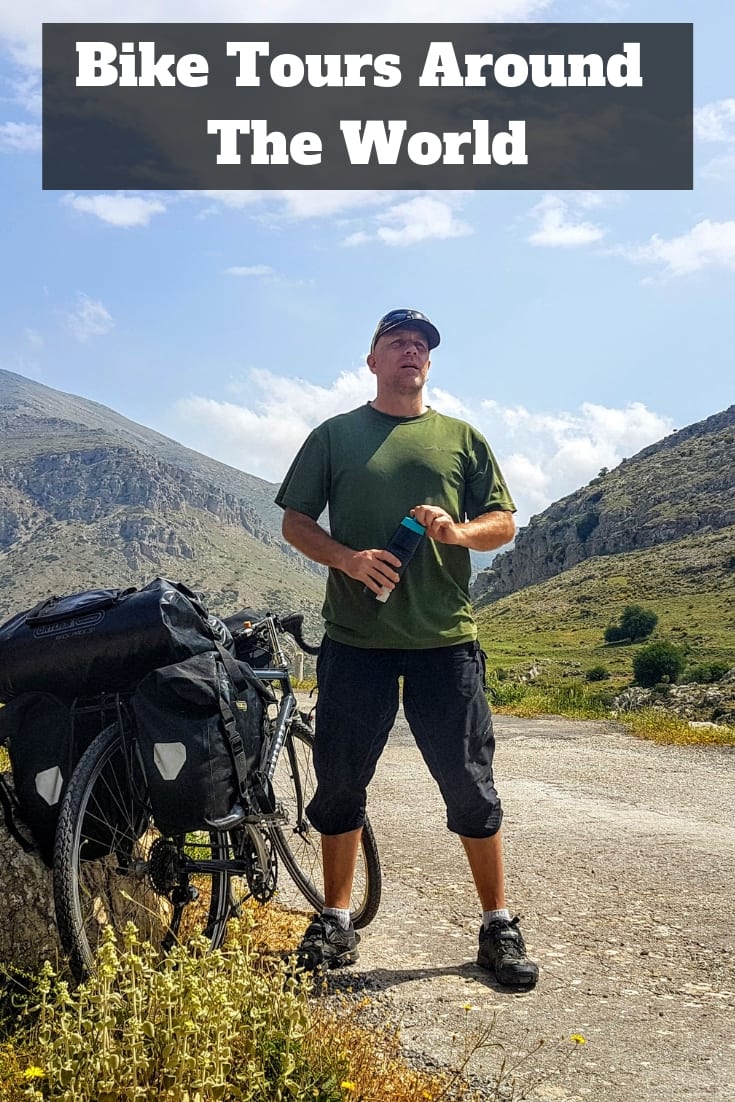 Bike Tours Around The World: A look at some of the cycling trips I've taken around the world, including cycling from Alaska to Argentina, biking from Greece to England, and cycling from England to South Africa.