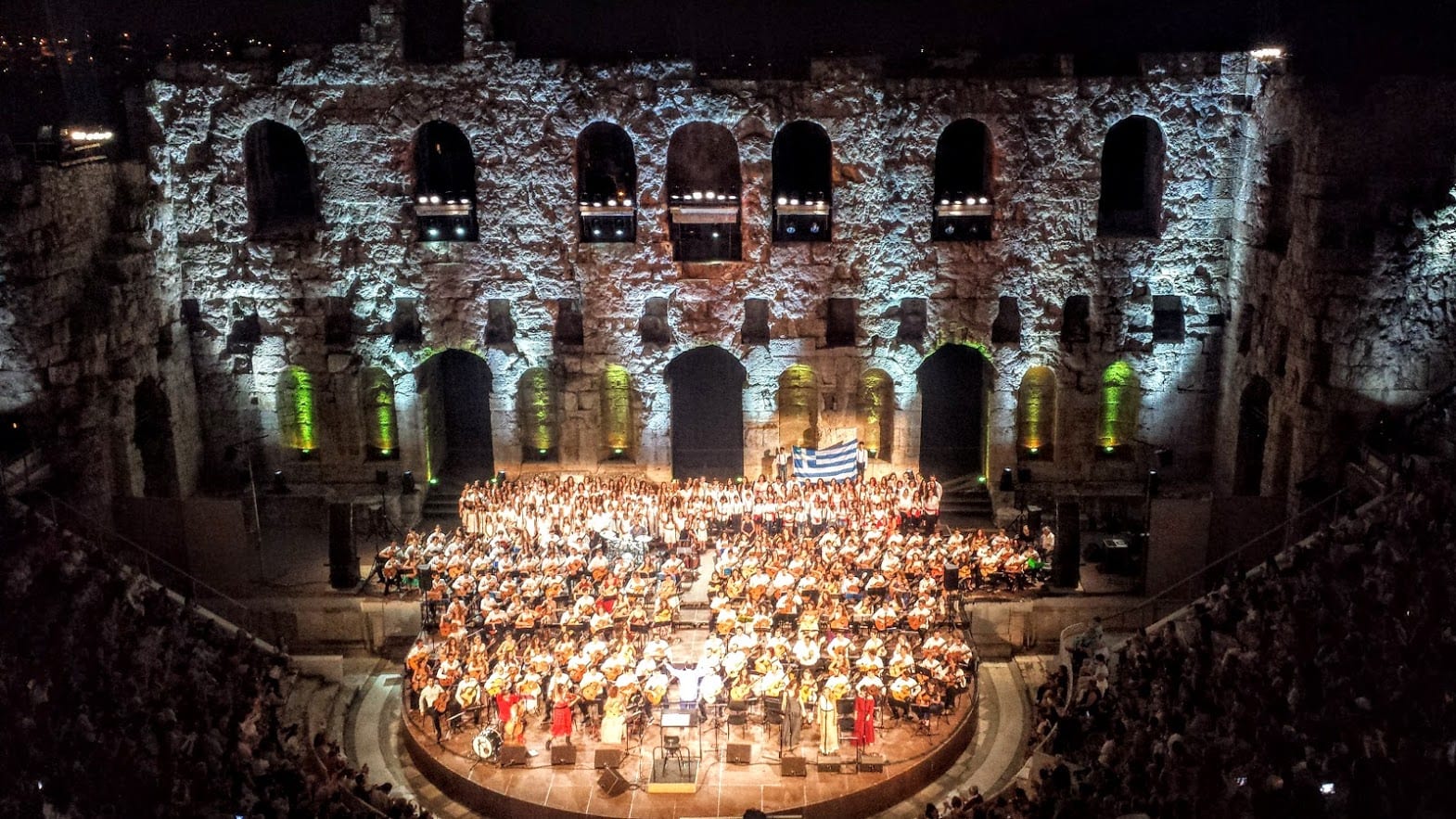 The Athens and Epidaurus festival has live performances in the Herodion