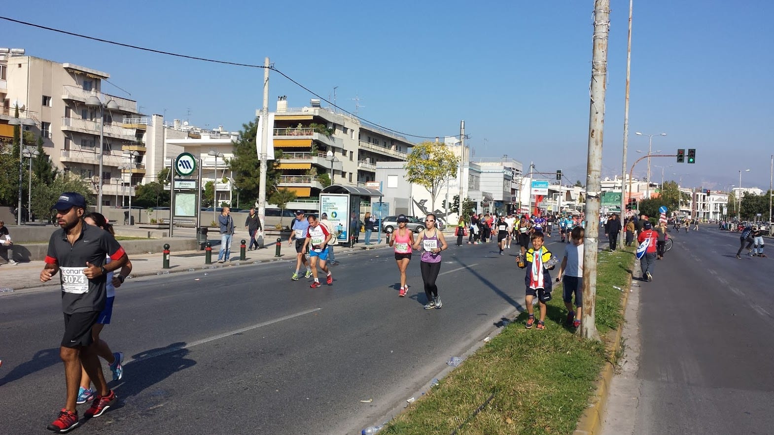 The main road from Marathon to Central Athens is closed during the authentic Athens Marathon.