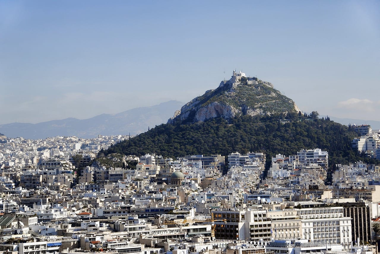 Lycabettus Hill in Athens, Greece
