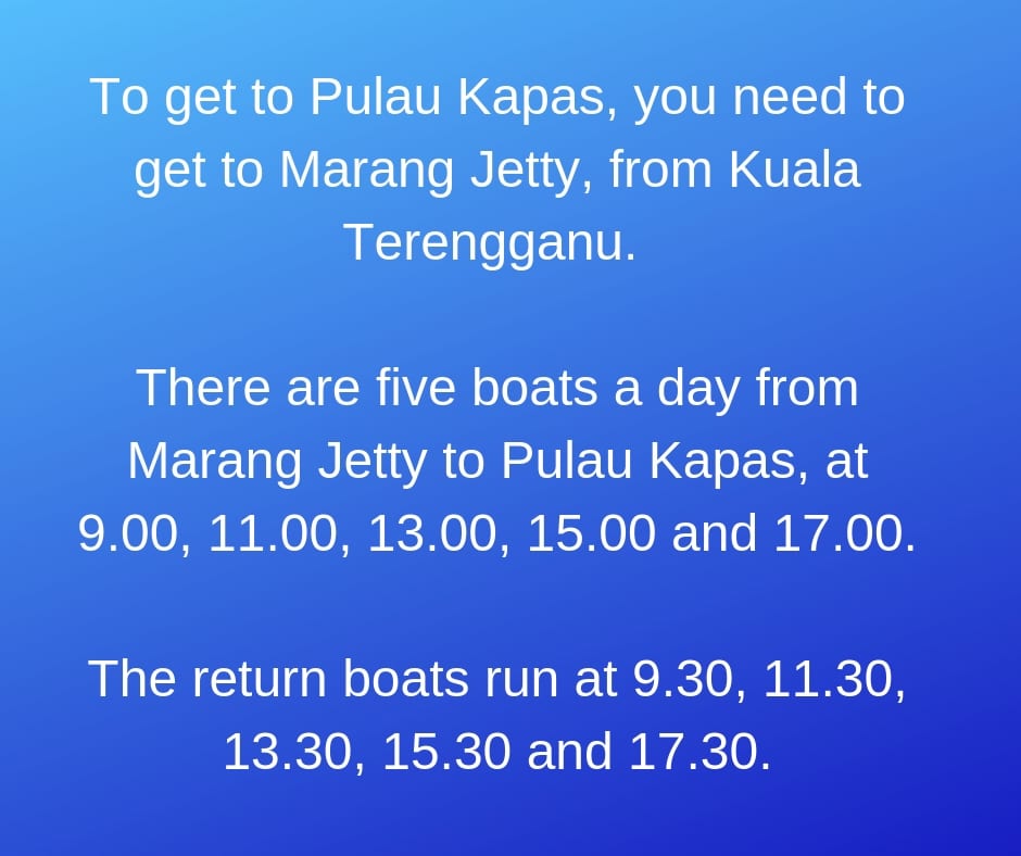 How to get to Kapas Island in Malaysia