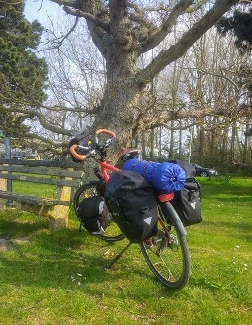 James Thomas bicycle touring in the UK for charity