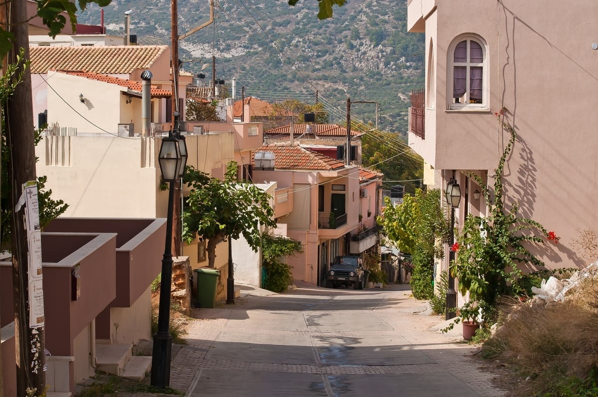 Exploring Crete on a road trip is a great way to see some of the villages such as Archanes in Crete