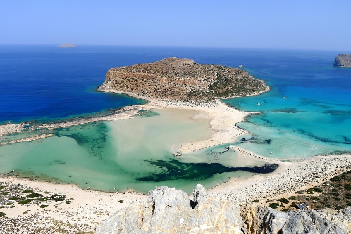 Balos Lagoon in Crete is a great place to visit in the quieter off season months.