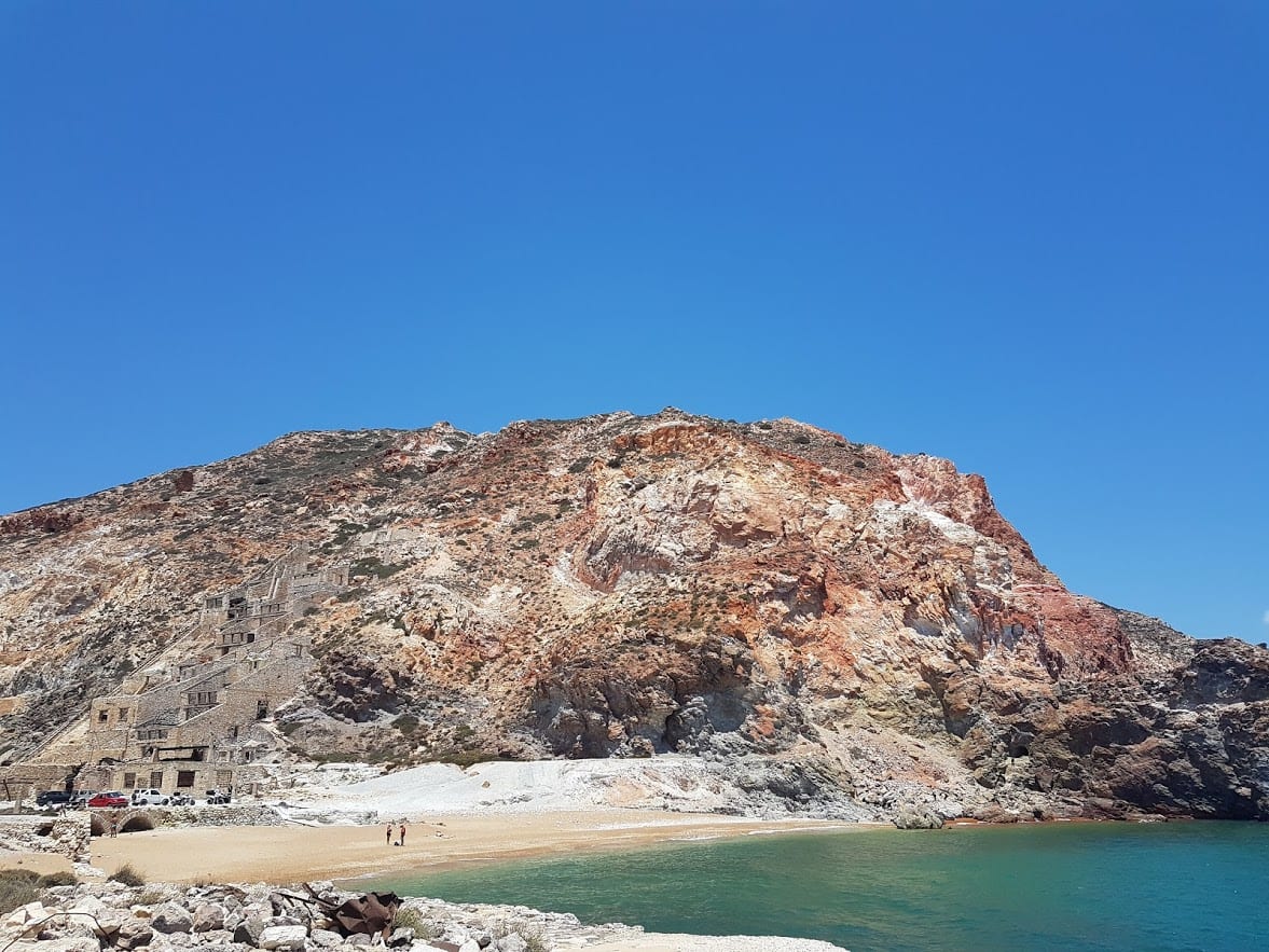 A look over Thiorichia Beach in Milos