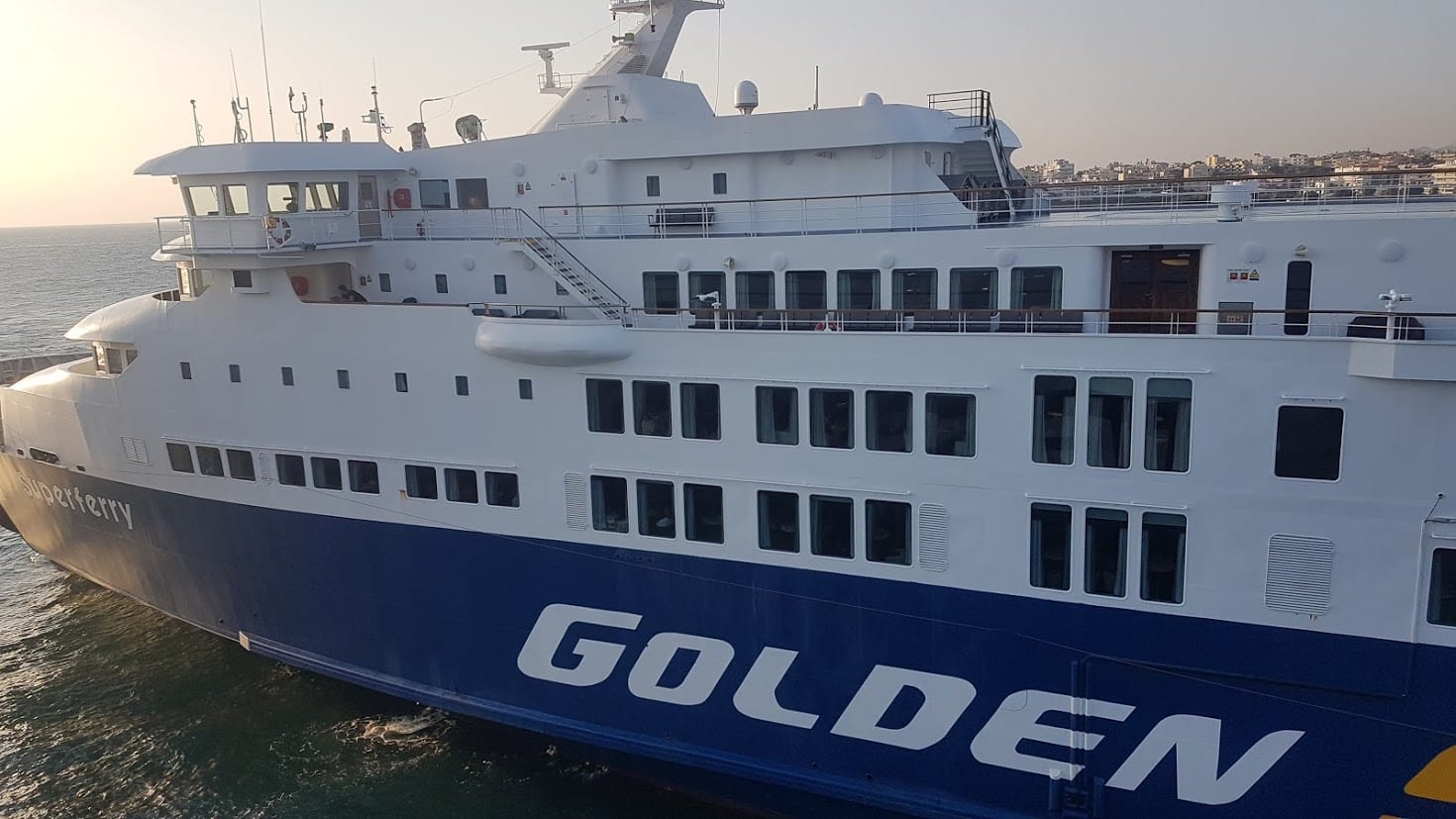 Golden star ferries in Greece