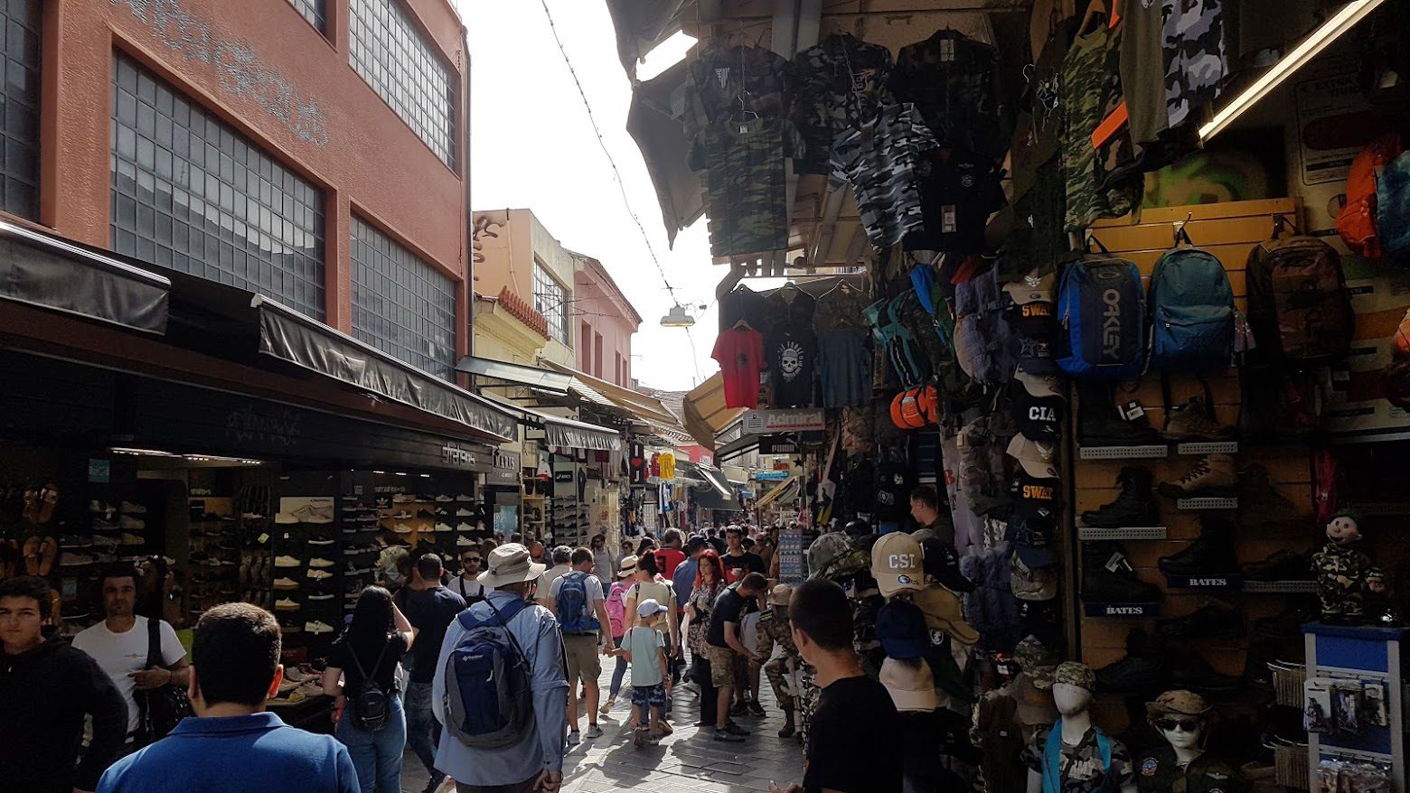 Walking the streets of Monastiraki in Athens