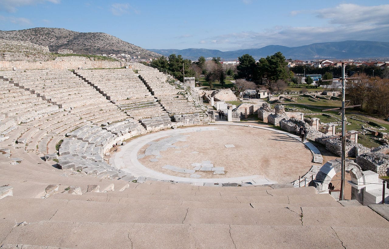 The theatre at the UNESCO site of Phillipi in Greece