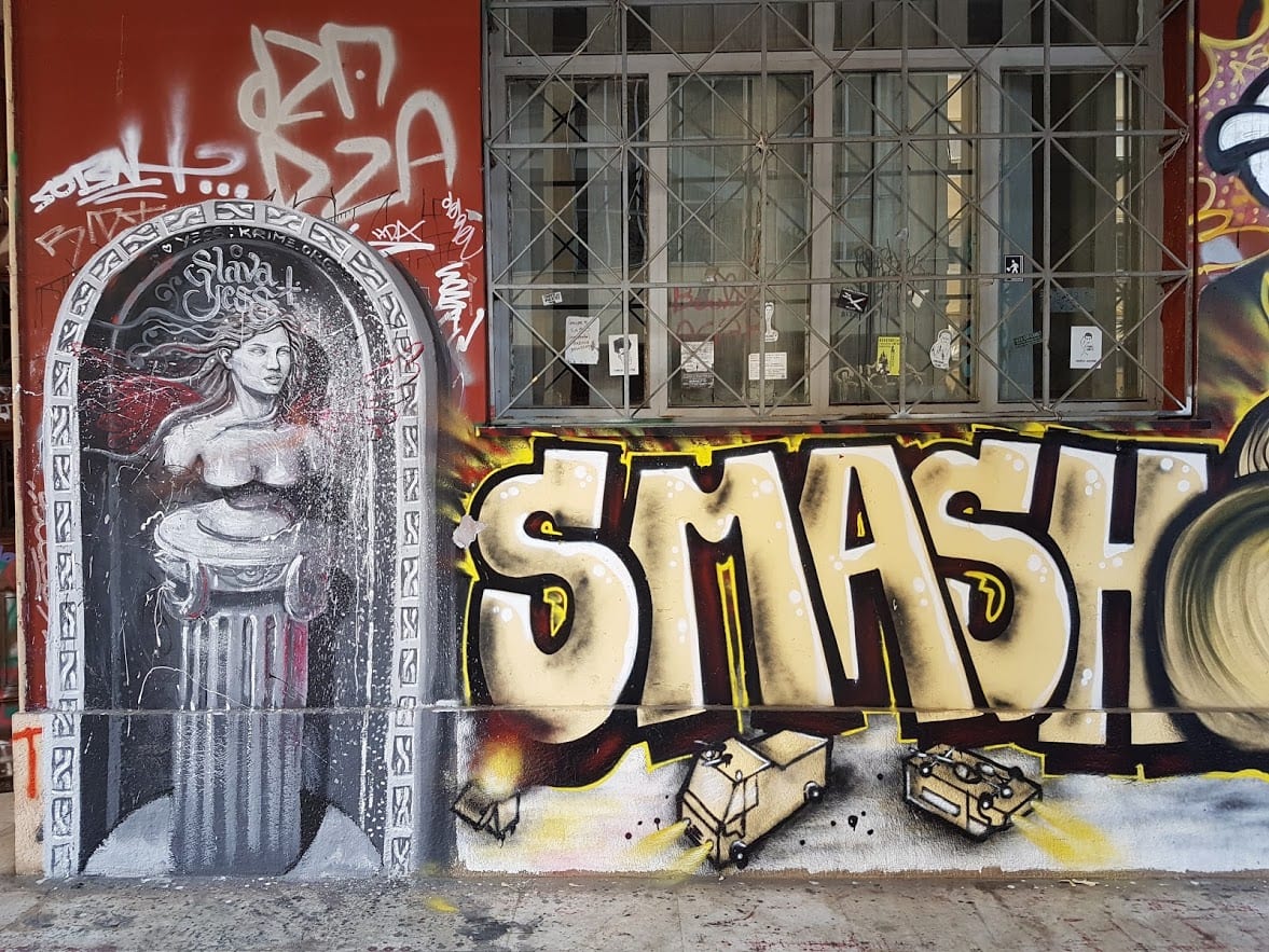 street art is everywhere in Athens Greece