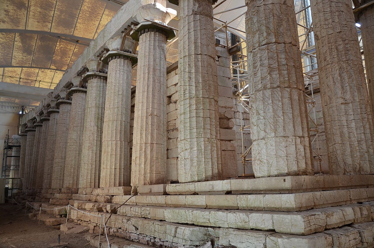 The Temple of Apollo at Bassae in Greece - Unesco World Heritage Site