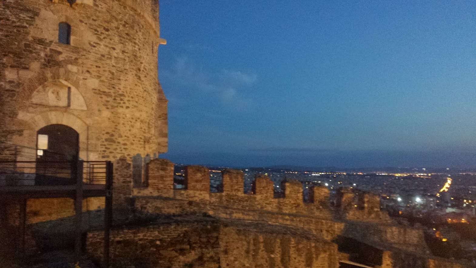 A view from the fortifications in Thessaloniki