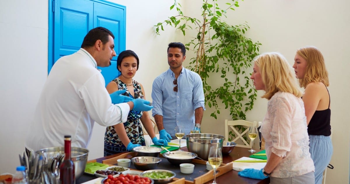Santorini Cooking Class and Wine-Tasting Tour