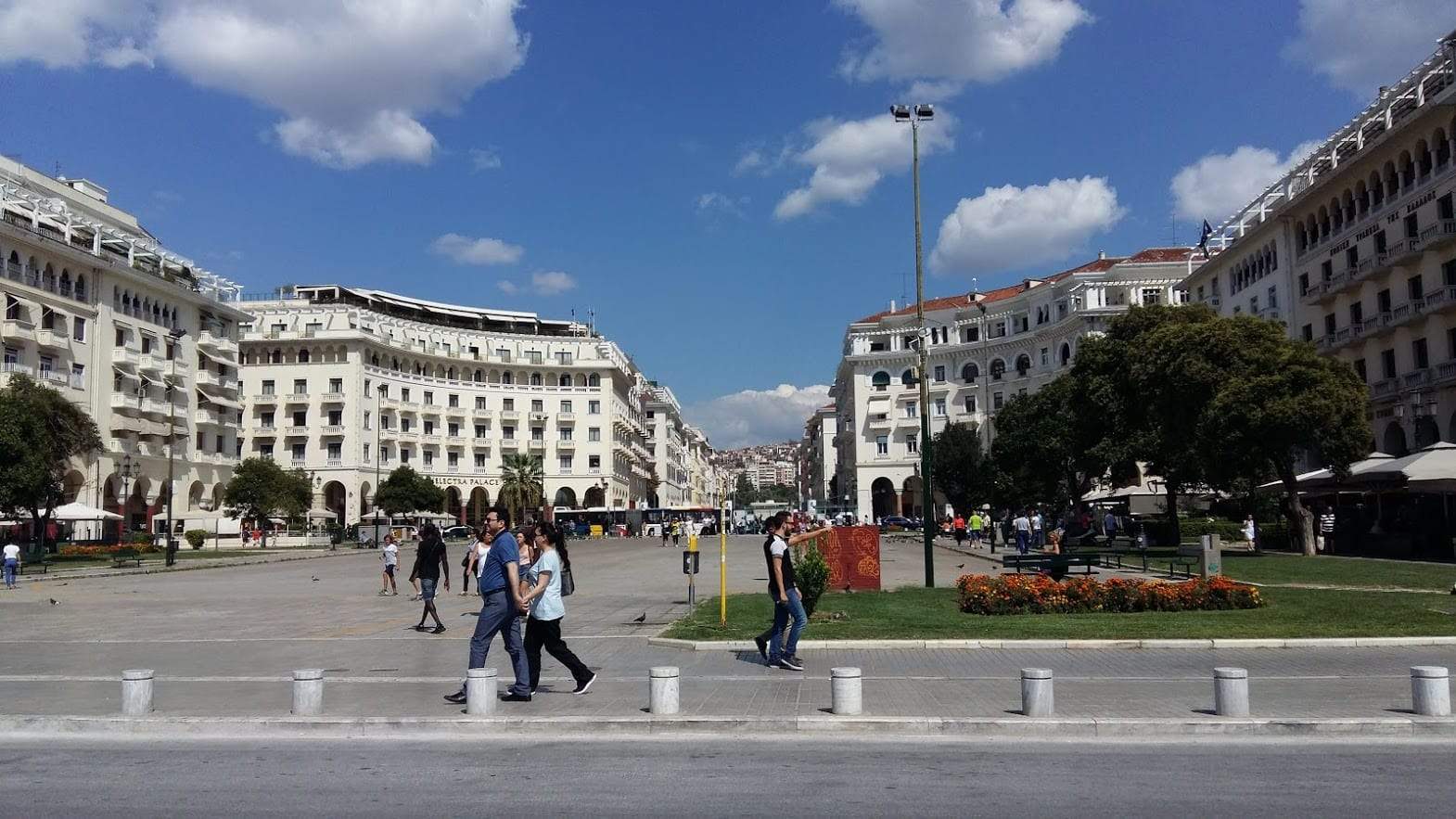 A view onto the city of Thessaloniki Greece