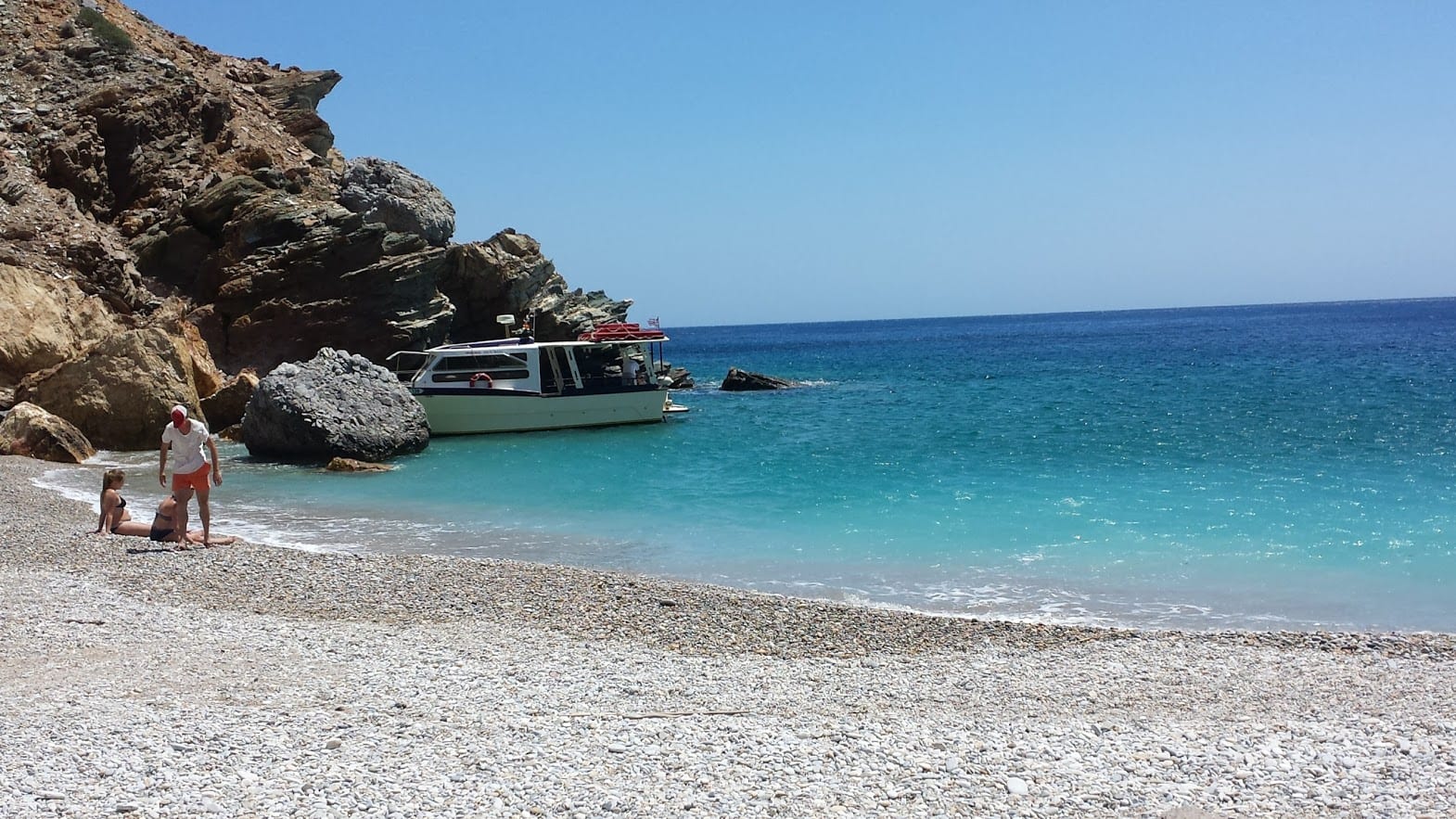 A beautiful beach in Iraklia, Greece