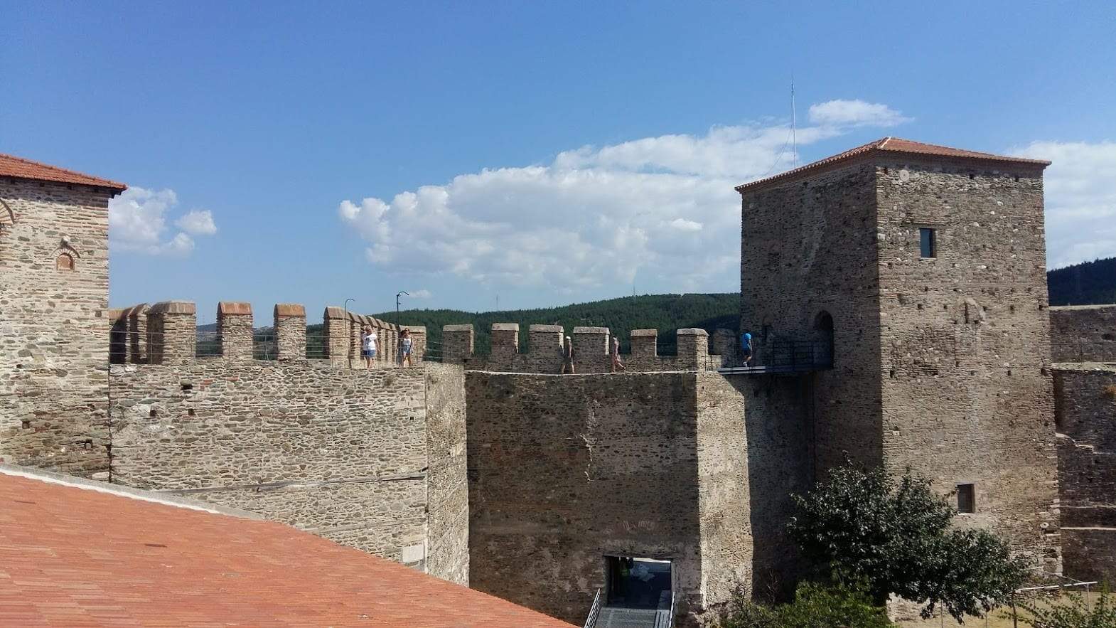 The city walls of Thessaloniki