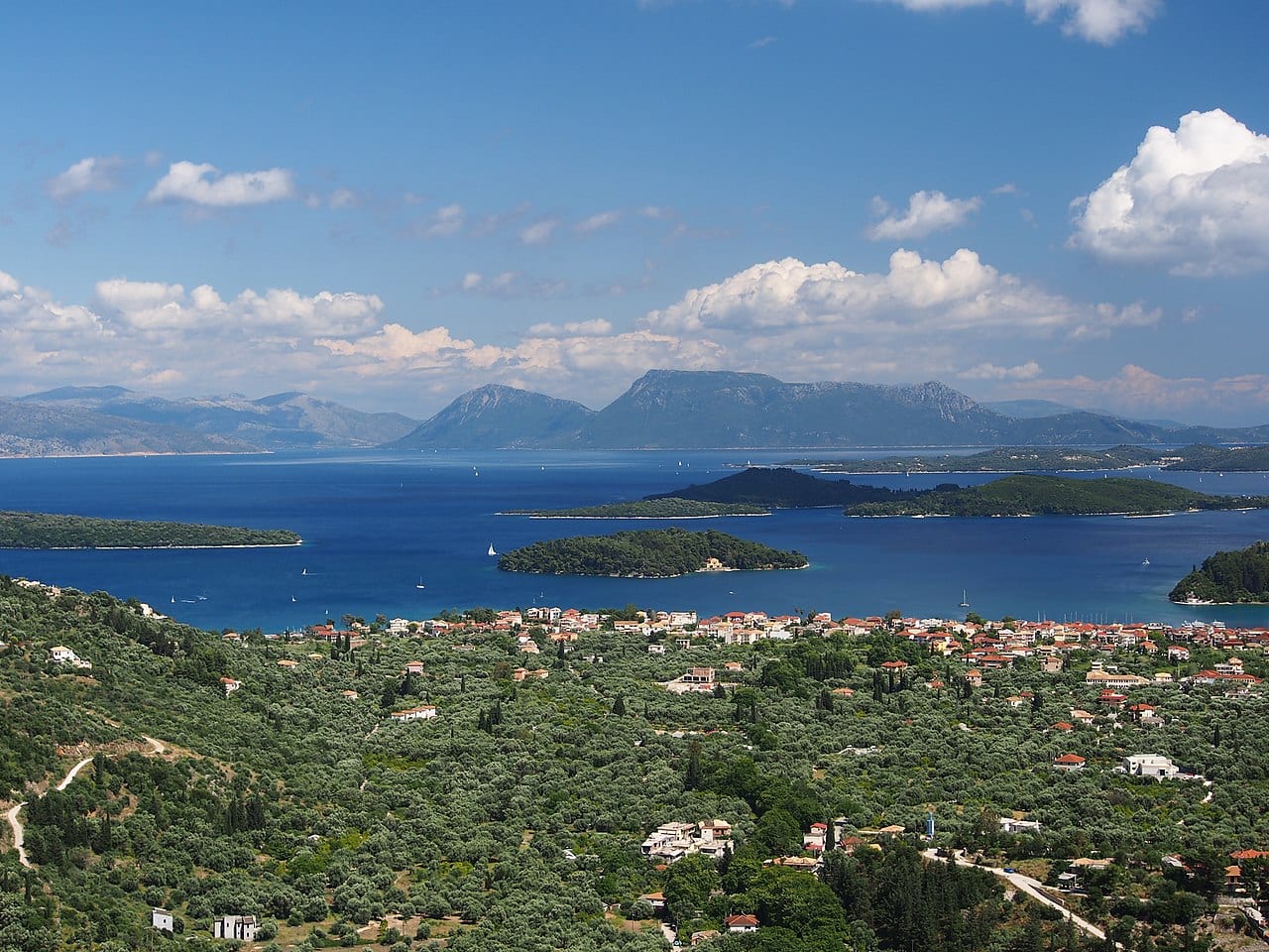 A view over Nydri in Lefkada